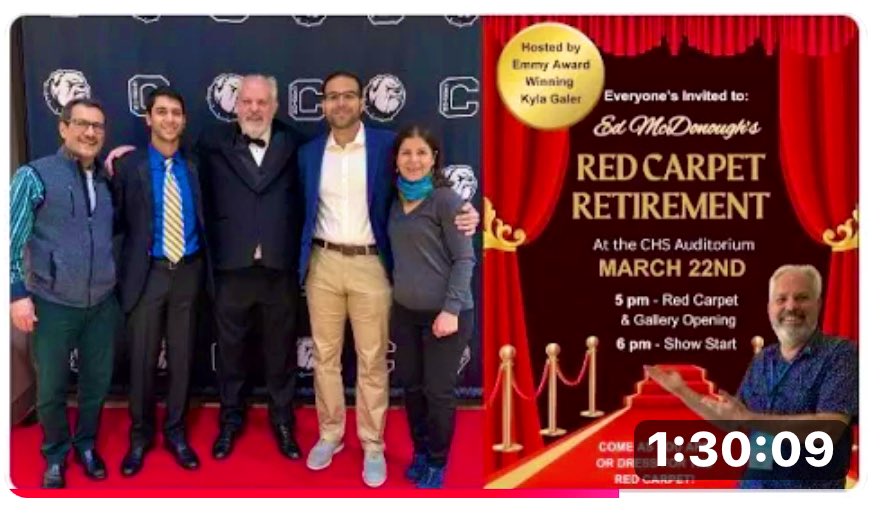 Astounded by “Red Carpet Retirement” celebration. HT to Tom Bartosek who lite the fuse, Kyla Galer who hosted the event &amp; MANY others. You know who you are! Like in “It’s a Wonderful life”, we seldom know the impact we have on one another. See it: youtu.be/-kJWKR8bMj8?si… #BeKind