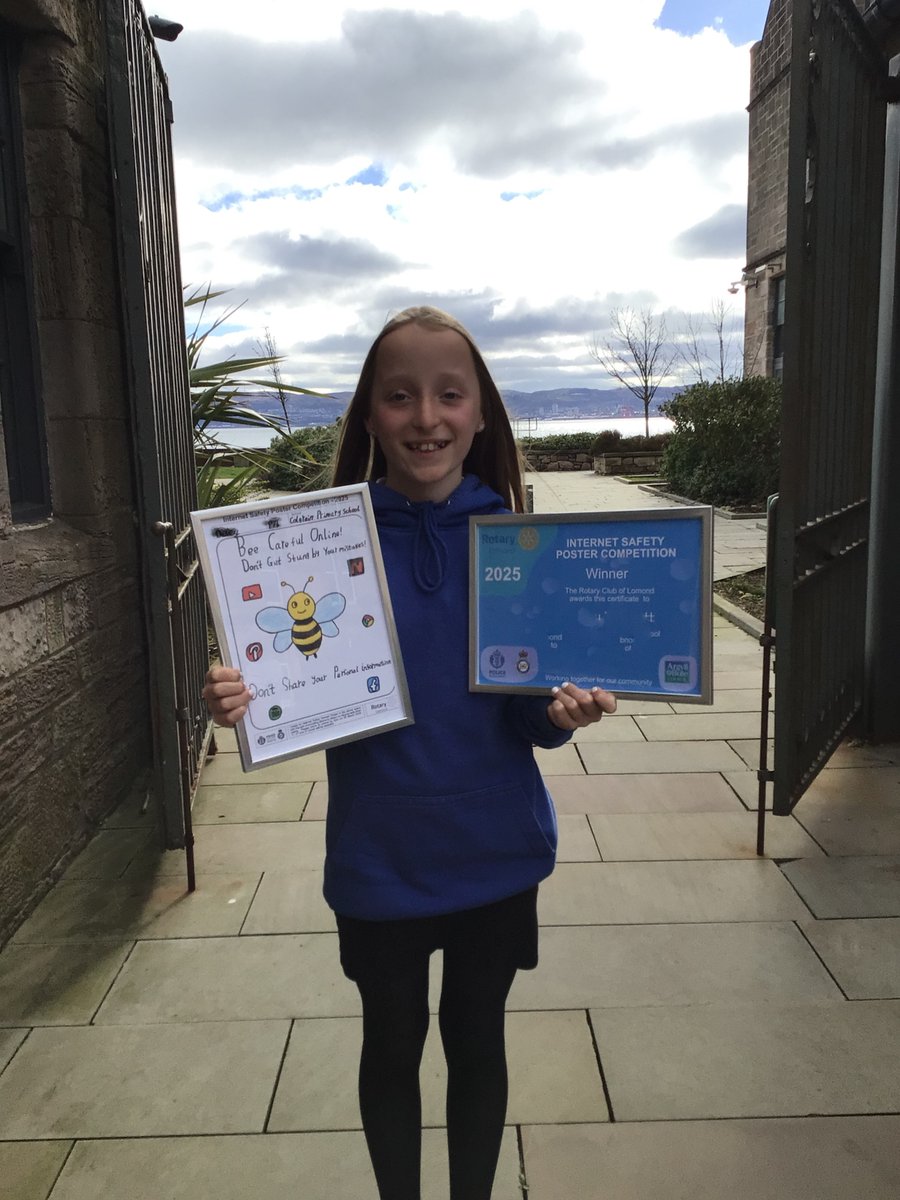 Colgrain Primary School (@colgrainps) on Twitter photo We are so proud to share the overall 1st place prize winner in the Helensburgh & Garelochside Rotary Club Internet Safety Competition. With over 500 entries, this is an outstanding achievement! Thank you @modpolice & <a href="/PoliceScotland/">Police Scotland</a> Community Officers for your support. We are so proud to share the overall 1st place prize winner in the Helensburgh & Garelochside Rotary Club Internet Safety Competition. With over 500 entries, this is an outstanding achievement! Thank you @modpolice & <a href="/PoliceScotland/">Police Scotland</a> Community Officers for your support.