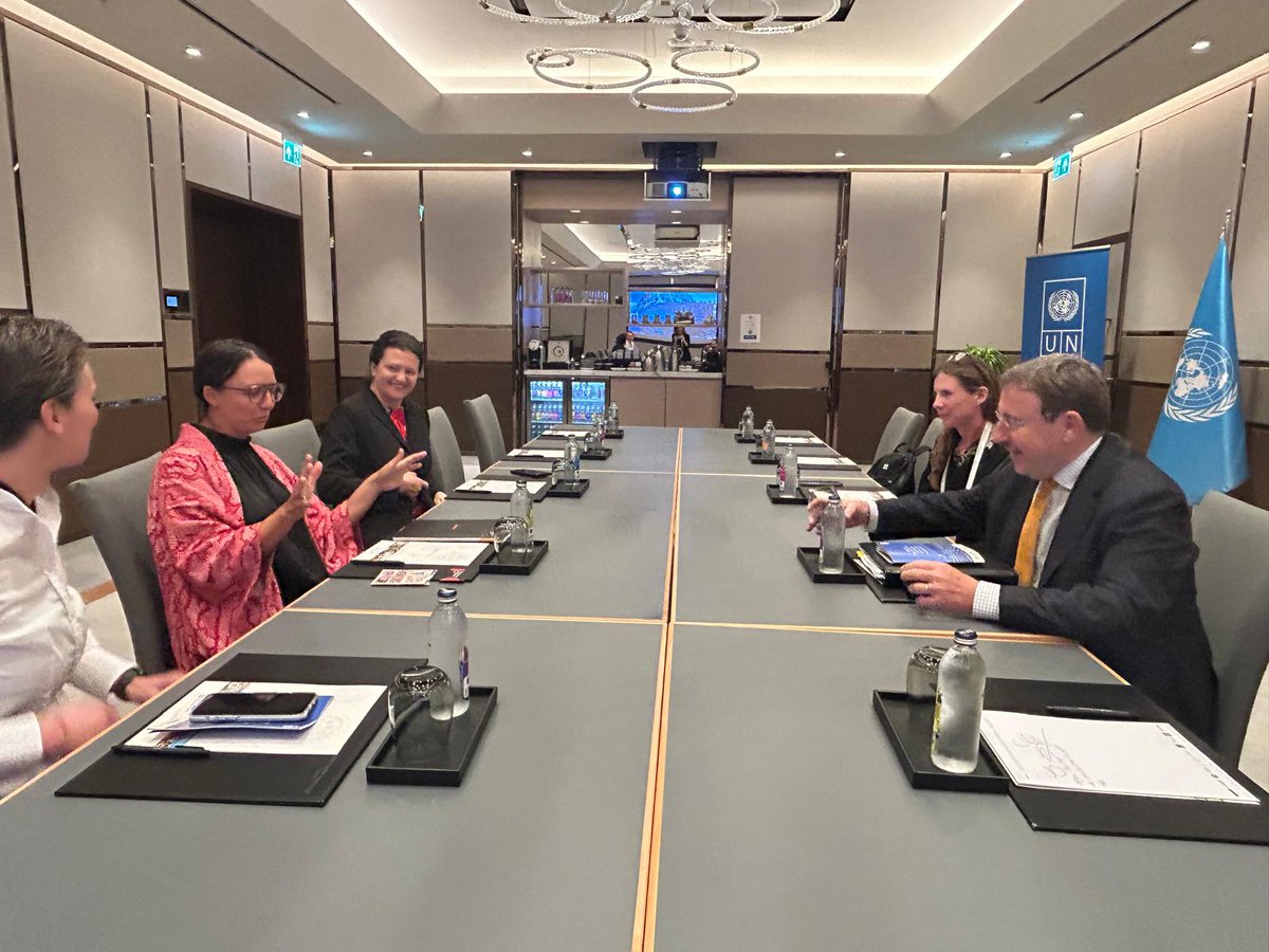 Achim Steiner (@asteiner) on Twitter photo Great to meet with Bridi Rice <a href="/bridirice/">Bridi Rice</a>, CEO of Development Intelligence Lab.
Excellent discussion on how development intelligence can enable more systemic, dynamic, forward-looking sustainable development; how we can go further #ForPeopleForPlanet. Great to meet with Bridi Rice <a href="/bridirice/">Bridi Rice</a>, CEO of Development Intelligence Lab.
Excellent discussion on how development intelligence can enable more systemic, dynamic, forward-looking sustainable development; how we can go further #ForPeopleForPlanet.