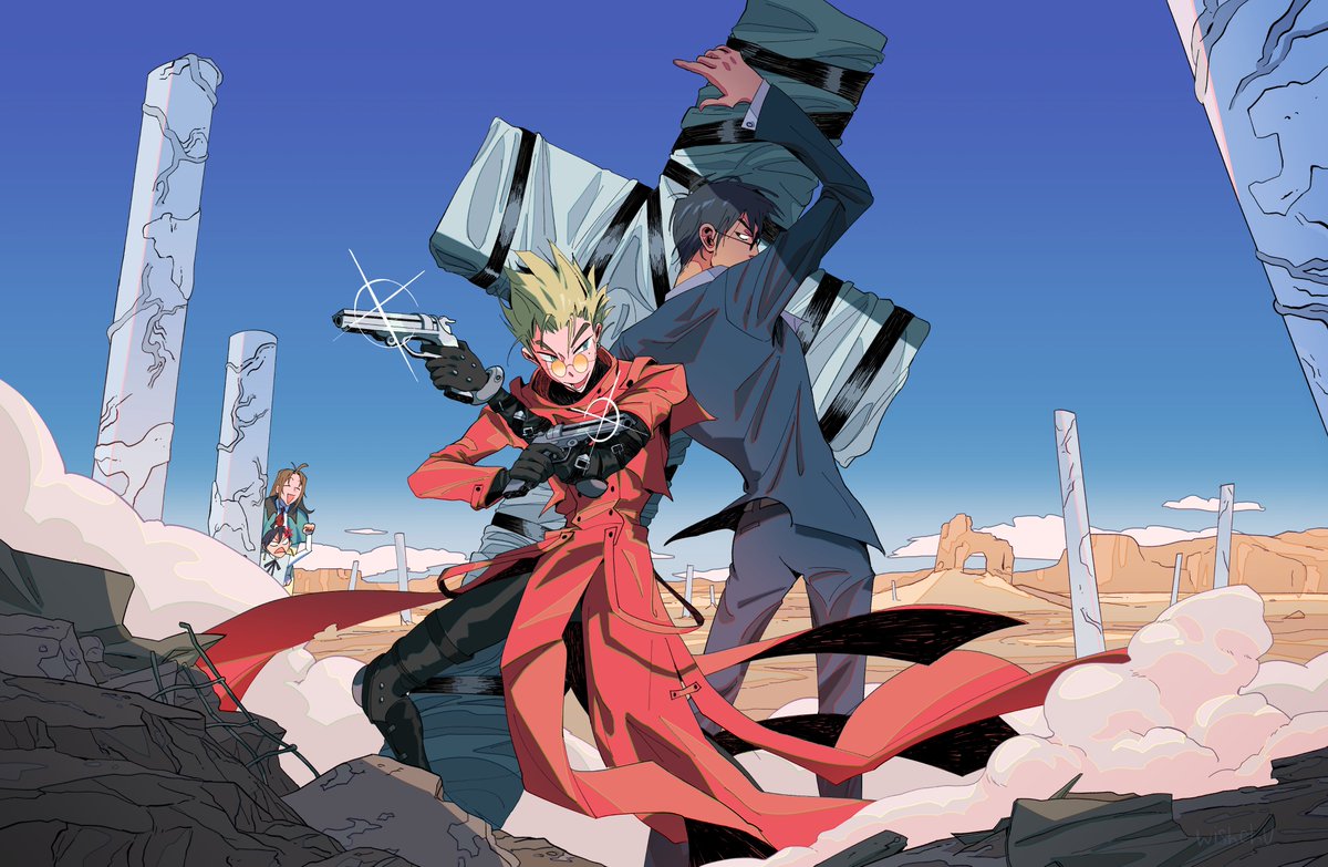 wishchu's tweet photo. Trigun is back babyyyyyyy!!!! https://t.co/Ni0ZaRAhef