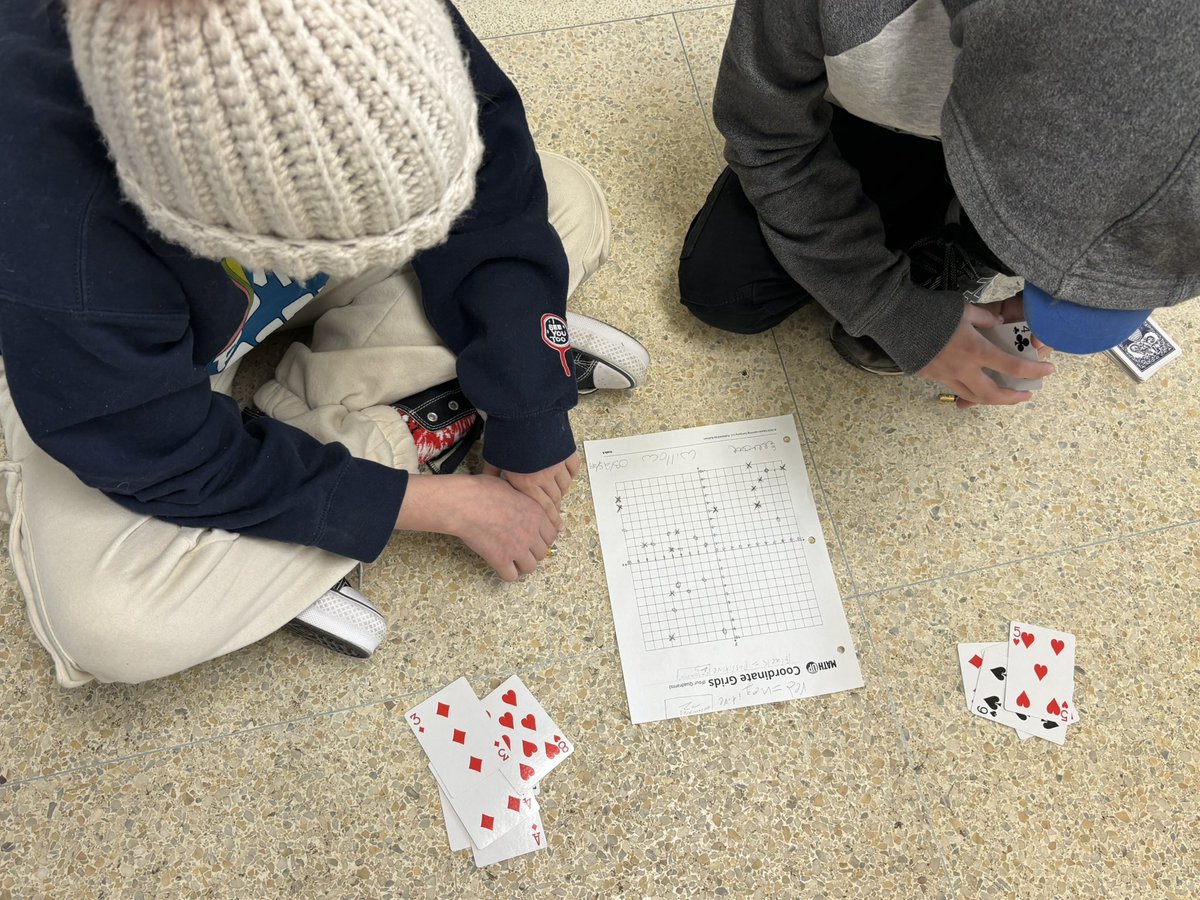 Game on! Students played a game of Tic Tac Toe to master plotting points on all 4 quadrants of a Cartesian plane.