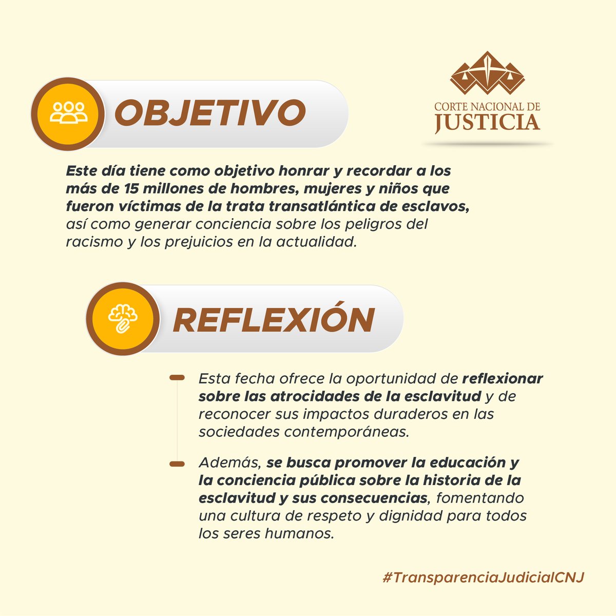 🗓️ #25DeMarzo | El Día Internacional de Recuerdo a las Víctimas de la Esclavitud nos recuerda la importancia de trabajar para erradicar todas las formas de esclavitud moderna y la trata de personas y nos enseña que debemos seguir luchando por la igualdad, la justicia y el respeto