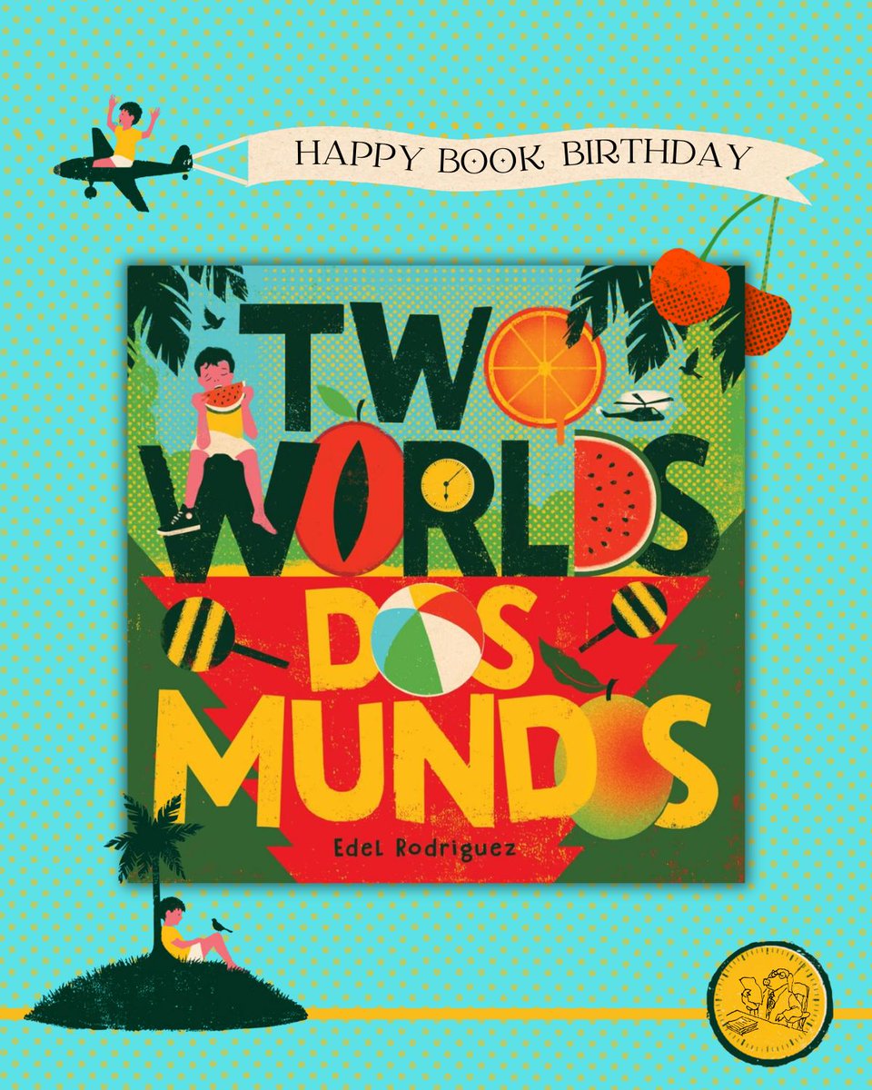 ¡De aquí y de allá! 🎉

Two Worlds (Dos mundos)​ by Edel Rodriguez @edelrodriguezstudio is on shelves today! 📚

This bilingual picture book inspired by Edel's experience immigrating from Cuba to the United States. Head to your favorite bookstore today to grab your copy!