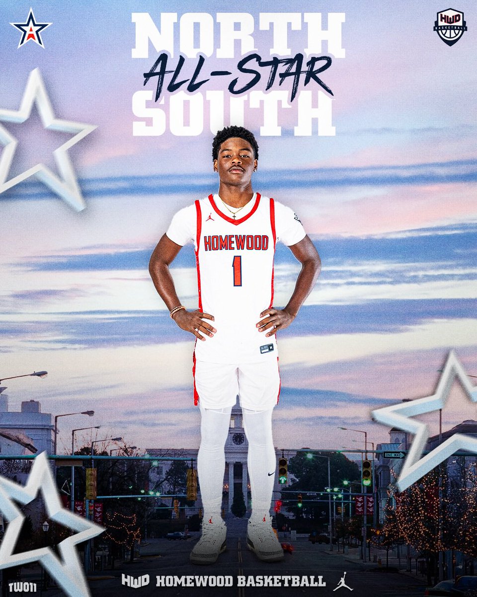 Congratulations to <a href="/Kalebcarson_3/">Kaleb carson</a> on his selection to the <a href="/AHSAAUpdates/">AHSAA</a> North All Star game that will be played this summer in Montgomery #TOGETHER