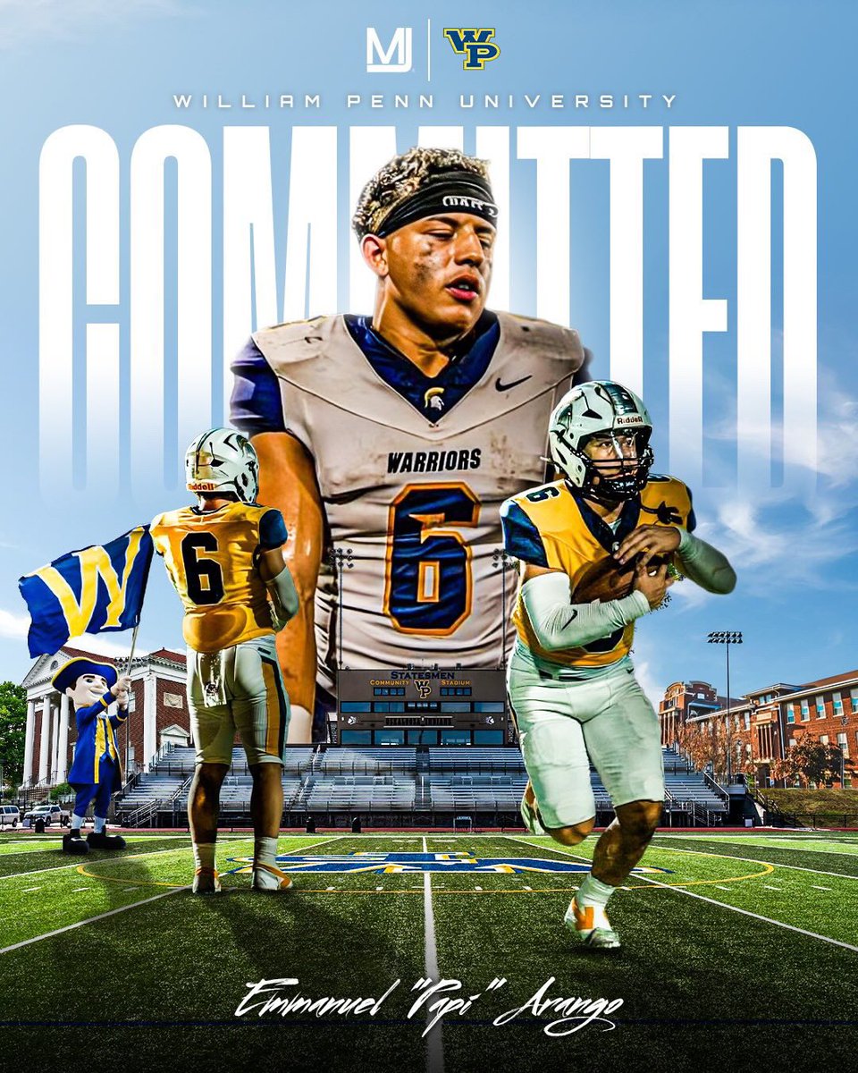 Emmanuel Arango (@emmanuela2025) on Twitter photo Blessed to say I am 100% committed to William Penn University! ๐๐<a href="/CoachBenavidez/">๐ ๐ฎ๐ฟ๐ฐ ๐๐ฒ๐ป๐ฎ๐๐ถ๐ฑ๐ฒ๐</a> <a href="/DLCoachBurns/">Jay Burns</a> <a href="/Coach_Boggs23/">Ryan Bogdanski</a> <a href="/juanlong9/">juan long</a> <a href="/SteinbrennerFB/">SteinbrennerFootball</a> Blessed to say I am 100% committed to William Penn University! ๐๐<a href="/CoachBenavidez/">๐ ๐ฎ๐ฟ๐ฐ ๐๐ฒ๐ป๐ฎ๐๐ถ๐ฑ๐ฒ๐</a> <a href="/DLCoachBurns/">Jay Burns</a> <a href="/Coach_Boggs23/">Ryan Bogdanski</a> <a href="/juanlong9/">juan long</a> <a href="/SteinbrennerFB/">SteinbrennerFootball</a>