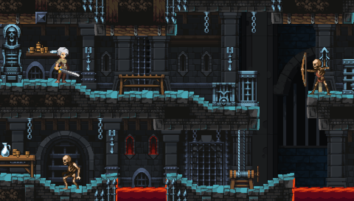 Anokolisa's tweet photo. #pixelart Dungeon https://t.co/KOePk7SRIX