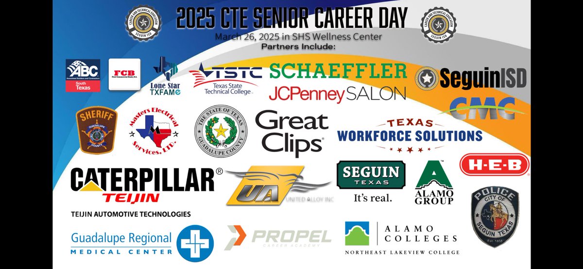 We are ready for our CTE Career Day tomorrow in collaboration with the <a href="/SeguinEDC/">Seguin EDC</a> looking forward to seeing seniors apply for job's on the spot interview and get hired <a href="/SeguinISD/">Seguin ISD</a> <a href="/SeguinHSTx/">Seguin High School</a> <a href="/SeguinCTE/">Seguin CTE</a> <a href="/seguinchamber/">Seguin Area Chamber</a> <a href="/VamosVijil/">Veronica Vijil</a> <a href="/kwed/">KWED/Seguin Daily News</a>