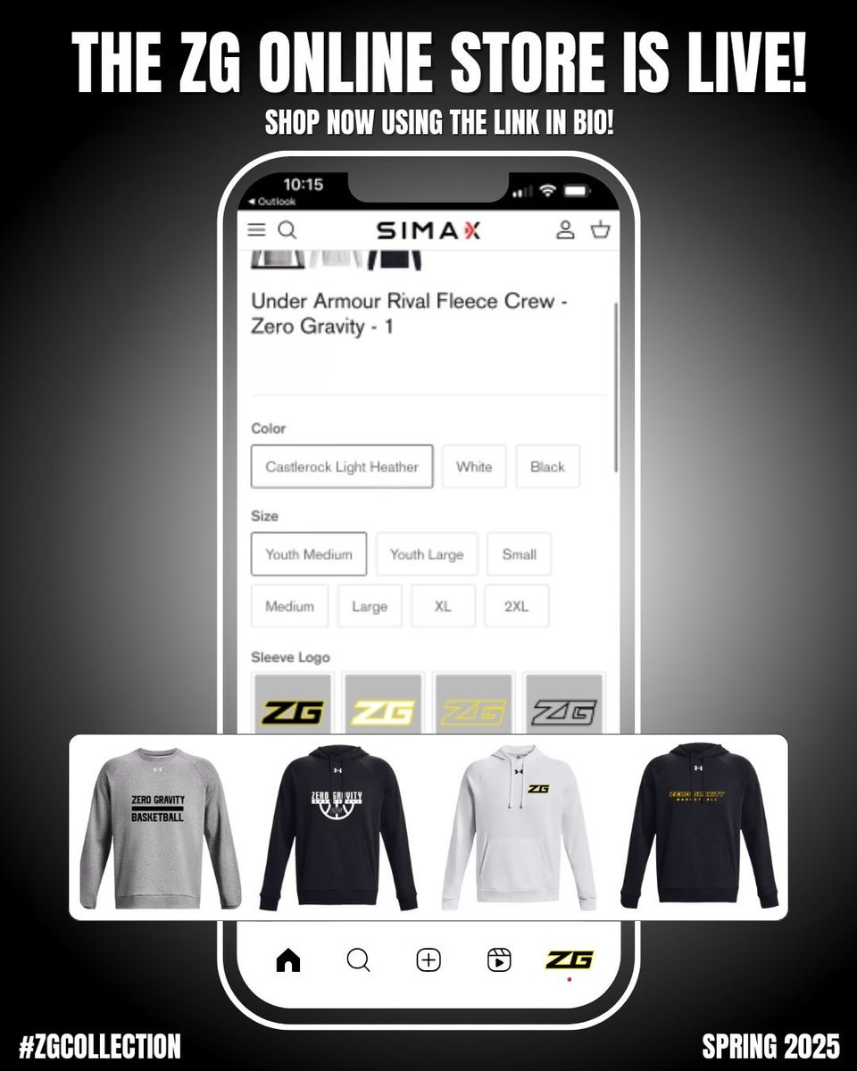 Zero Gravity New England (@zg_newengland) on Twitter photo Shop the ZG Online Store!
🔗: simaxsports.com/collections/ze…
#ZGCollection | <a href="/ZeroGravityBB/">Zero Gravity Basketball</a> Shop the ZG Online Store!
🔗: simaxsports.com/collections/ze…
#ZGCollection | <a href="/ZeroGravityBB/">Zero Gravity Basketball</a>