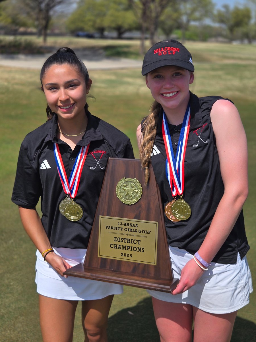 Hillcrest HS (@panthershhs) on Twitter photo Hillcrest Athletics is proud to celebrate Coach Norton and our 🏌️♀️⛳️Girls Golf team on becoming 13-5A District Champions! We are so proud!🤩 <a href="/dallasathletics/">Dallas ISD Athletics</a> <a href="/dallasschools/">Dallas ISD</a> <a href="/TbrandtTom/">Tom Brandt</a> <a href="/Hillcrest_ATH/">Hillcrest Athletics</a> Hillcrest Athletics is proud to celebrate Coach Norton and our 🏌️♀️⛳️Girls Golf team on becoming 13-5A District Champions! We are so proud!🤩 <a href="/dallasathletics/">Dallas ISD Athletics</a> <a href="/dallasschools/">Dallas ISD</a> <a href="/TbrandtTom/">Tom Brandt</a> <a href="/Hillcrest_ATH/">Hillcrest Athletics</a>