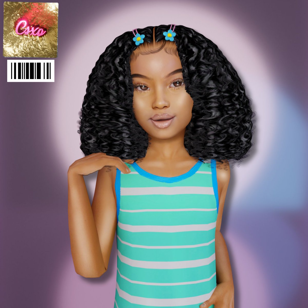 CecesimsXo's tweet photo. The child version of my Christina hair is out now✨
#ShowUsYourSims https://t.co/WuXNblF8Xm