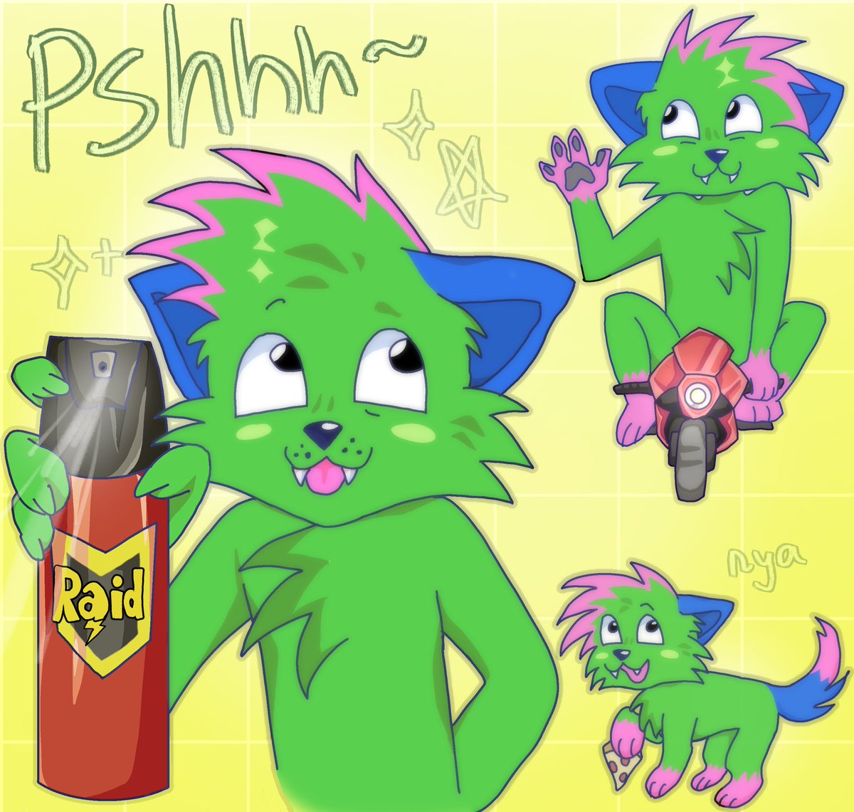 spcpckls's tweet photo. Guess who drew this pal @kittycatwolf
#nyanwolf https://t.co/SHQrPEepaX