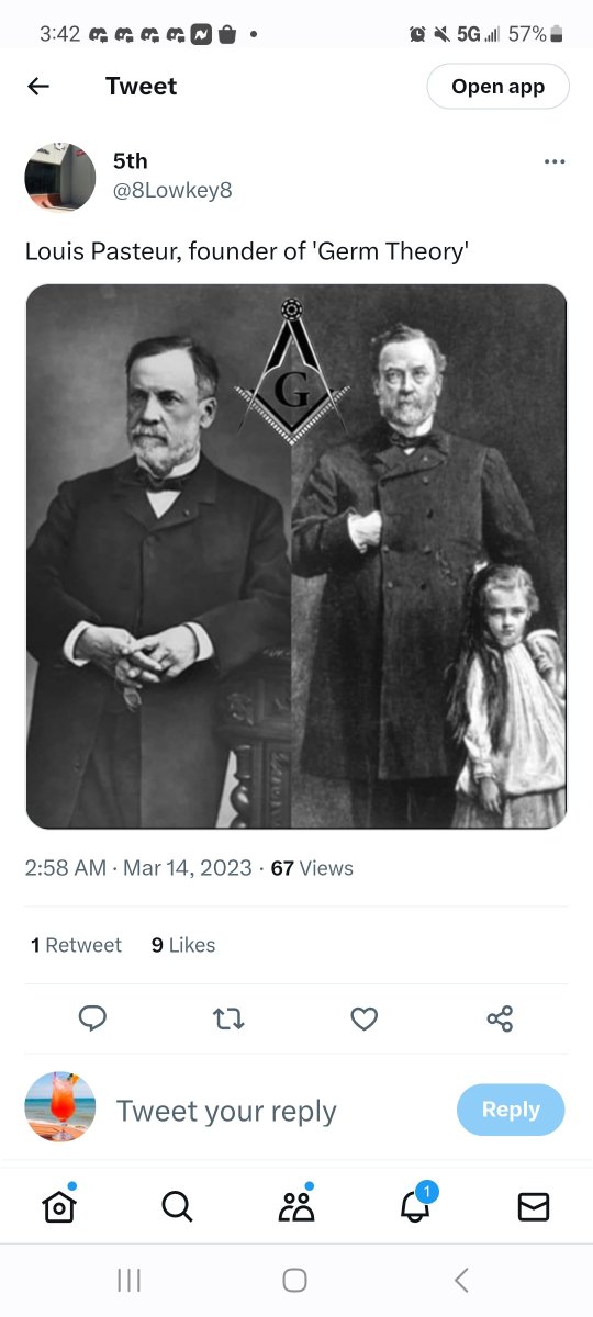 Xx17965797N's tweet photo. Louis Pasteur, Freemason, the father of the germ theory lie, vaccines and pasteurization https://t.co/3ZtRYG2YwP