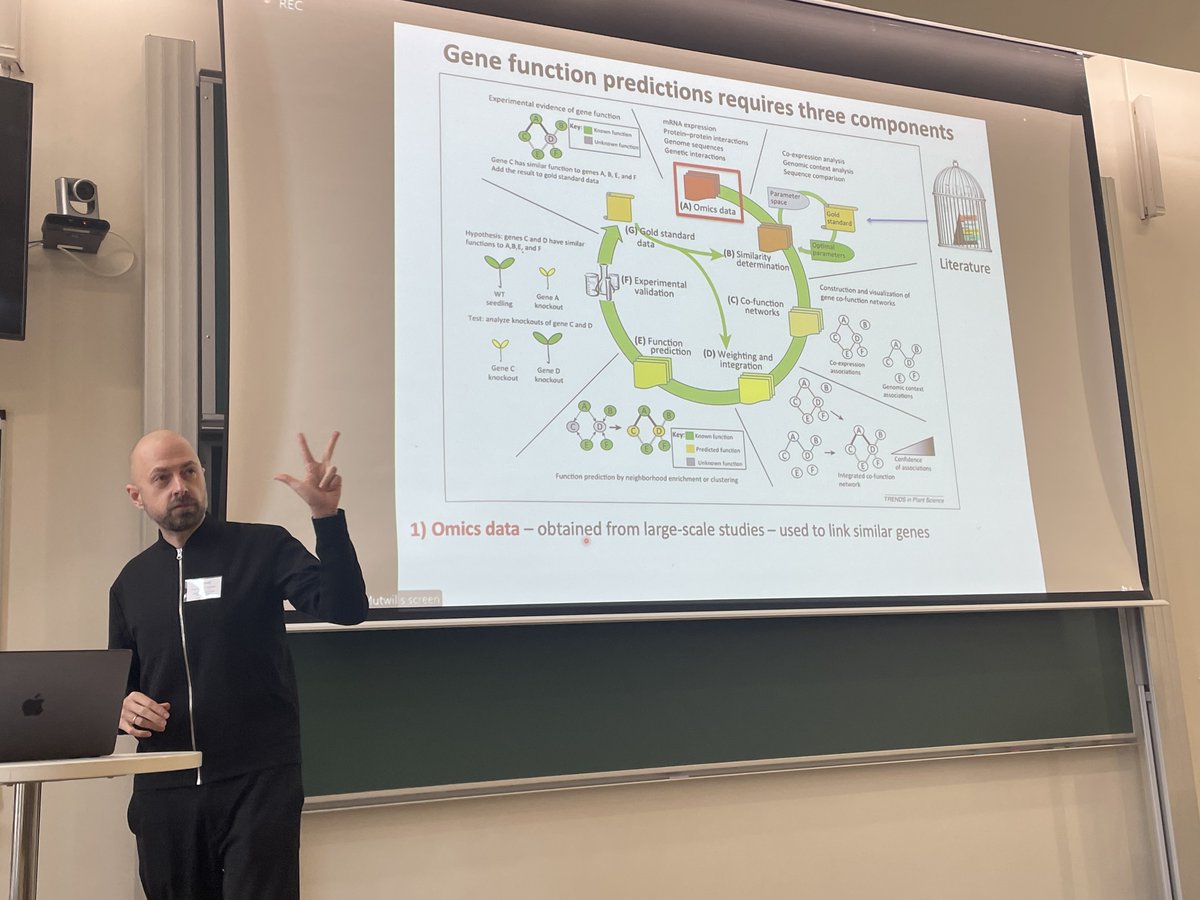 Saclay Plant Sciences (SPS) (@sps_plant_sci) on Twitter photo #PlantWorkhop at @spsplantsciences.bsky.social
Marek Mutwil (<a href="/LabMutwil/">Marek Mutwil 🇺🇦</a>) "Gene function predictions requires three components.. More omics data, More Gold Standard data and a better function prediction method" #PlantWorkhop at @spsplantsciences.bsky.social
Marek Mutwil (<a href="/LabMutwil/">Marek Mutwil 🇺🇦</a>) "Gene function predictions requires three components.. More omics data, More Gold Standard data and a better function prediction method"