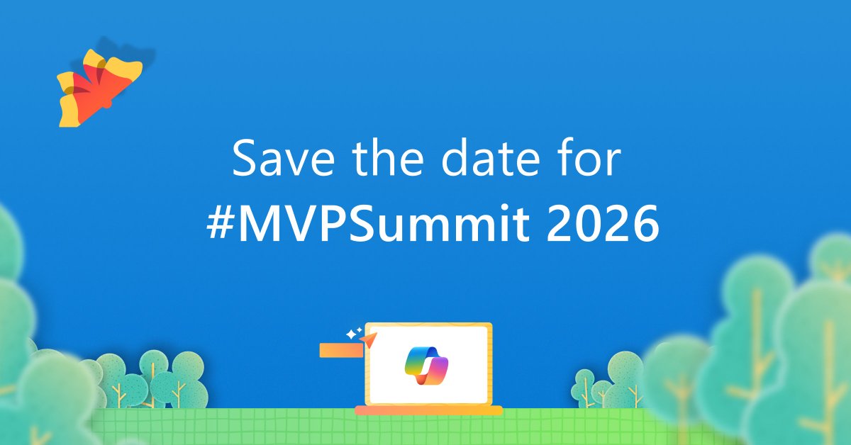Did you hear the latest #MVPBuzz 🐝 

#MVPSummit2026 is happening March 24-26, 2026! Mark your calendars and Save the Date!! 📆