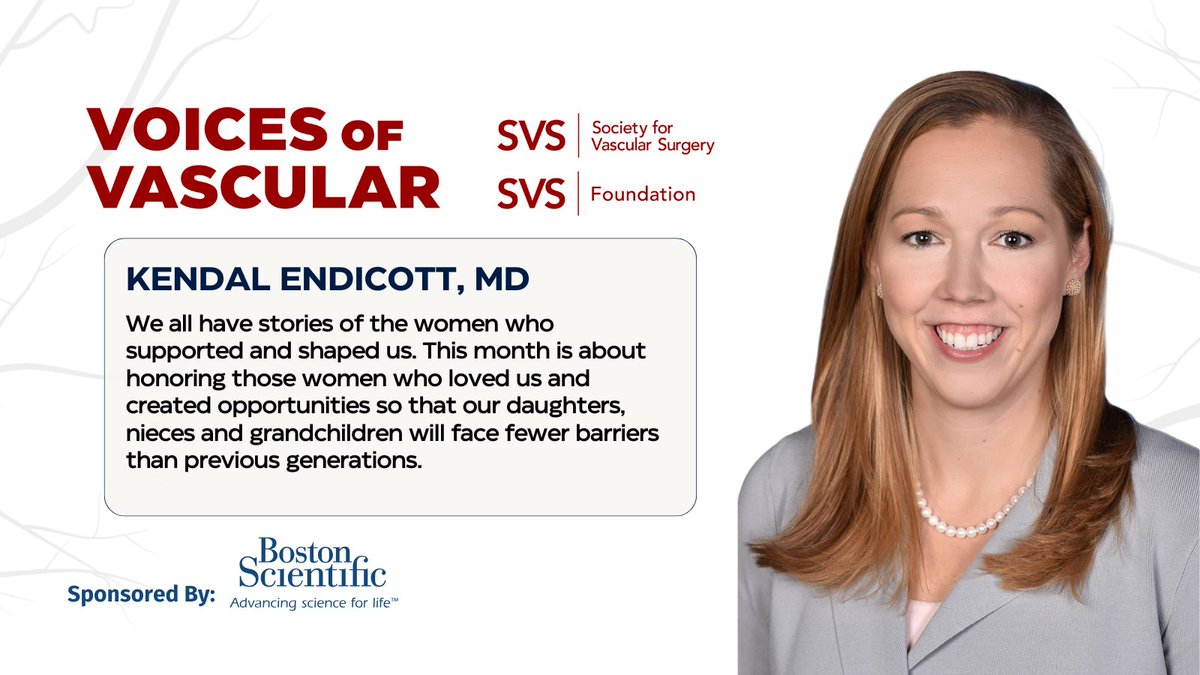 🌟 This week for our Voices of Vascular spotlight, read about Dr. Kendal Endicott, whose parents instilled in her the true essence of healthcare: meeting people in their times of need.

Learn More: ow.ly/Pwh550Voxsu
#VoicesofVascular #WHM #Vascular