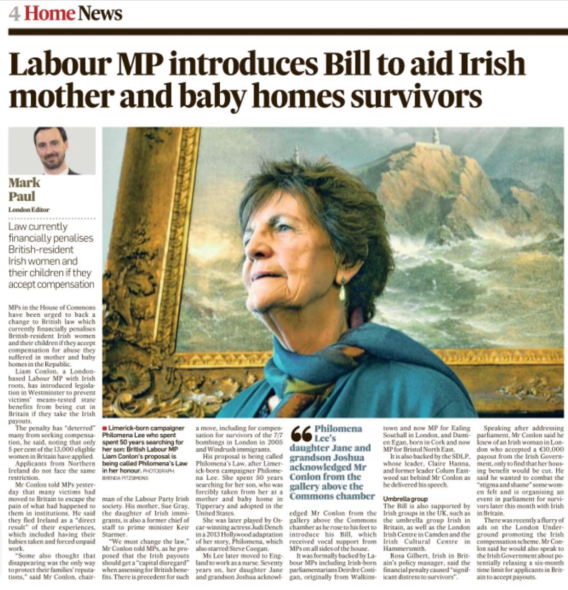 Liam Conlon (@liamconlon2) on Twitter photo Tonight I held a public briefing on Philomena’s Law in Parliament with <a href="/irishinbritain/">Irish in Britain</a>
It was particularly moving to hear from survivors - a reminder of the need for change. There are 13,000+ living in Britain.
Thanks to everyone who came and to <a href="/PronouncedAlva/">Ailbhe Rea</a> for chairing. Tonight I held a public briefing on Philomena’s Law in Parliament with <a href="/irishinbritain/">Irish in Britain</a>
It was particularly moving to hear from survivors - a reminder of the need for change. There are 13,000+ living in Britain.
Thanks to everyone who came and to <a href="/PronouncedAlva/">Ailbhe Rea</a> for chairing.