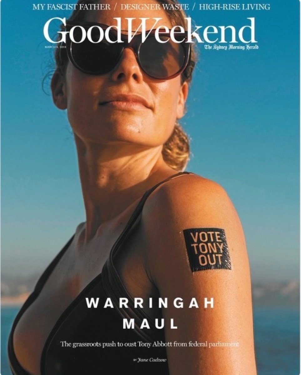 6 yrs ago, Good Weekend spotlighted <a href="/zalisteggall/">🌏 Zali Steggall MP</a>'s grassroots campaign in Warringah.

Back then: 1 Community Independent in Parliament
Now: 38 running, with 10,000s of volunteers behind them.

Communities are awake, engaged, &amp; demanding politics that puts people first.
#auspol