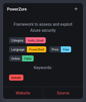 rawsec_cyber's tweet image. New tools were added on the #Rawsec #Cybersecurity Inventory.

@asmimite added:
📌 CISO Assistant by Intuitem

@devanshdubey added:
📌 PowerZure by @haus3c

mwakabela added:
📌 CSI Linux by @csi_linux

arraymahdi added:
GCFA certification by @CertifyGIAC

inventory.raw.pm