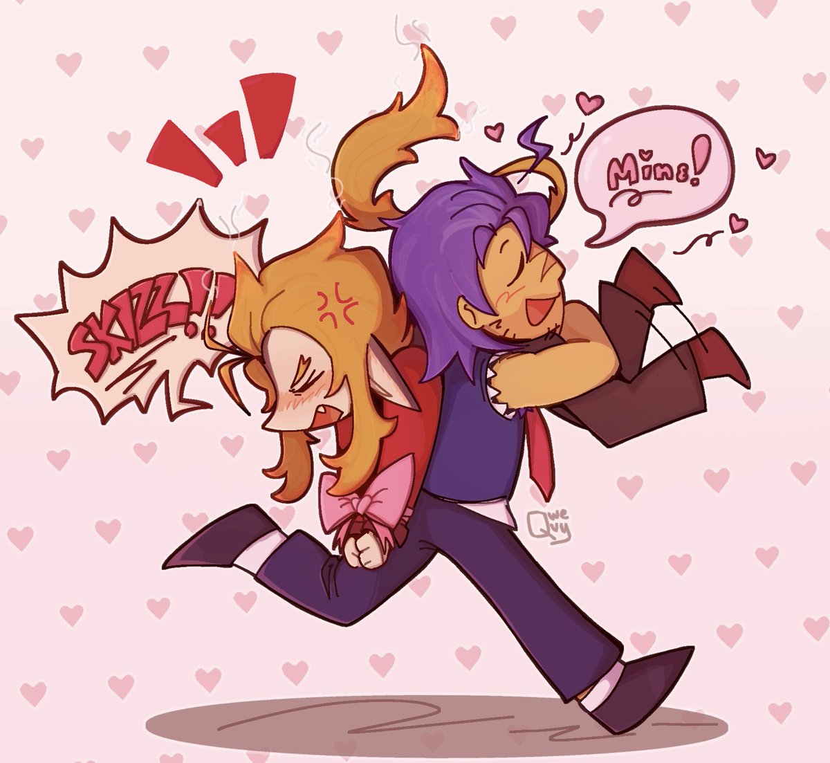 qwevvy's tweet image. #trafficshipping #skizztek 

ehehe silly skizztek art swap with @idoscopic :3c (go like their art too!!!)