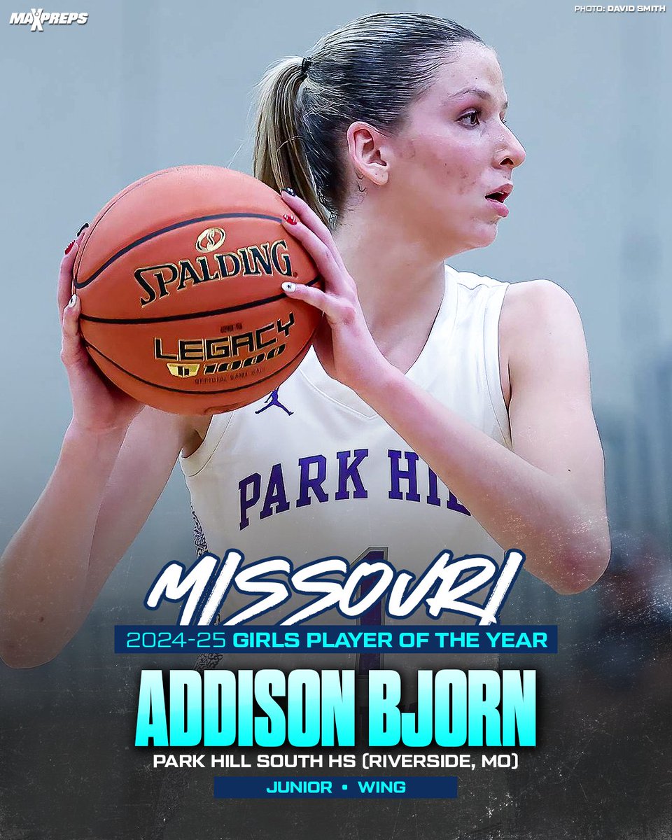 Addison Bjorn named 2024-25 Missouri MaxPreps High School Girls Basketball Player of the Year. 🔥🏀

Full story ⬇️
maxpreps.com/news/XHQ2gvEQE…