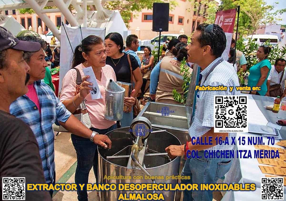 Almalosa_mx's tweet photo. #apiculturaconbuenaspracticas 𝐀𝐋 𝐀𝐋𝐂𝐀𝐍𝐂𝐄 𝐃𝐄 𝐓𝐈!  🫵 💛    durabilidad en tu inversiòn eficacia en tus cosechas  #inocuidad para la #miel de tus #abejas 🍯🐝 https://t.co/KxZGwWLKhd 👈🏼📲  𝗩𝗶𝘀í𝘁𝗮𝗻𝗼𝘀 en Mérida
𝐆𝐫𝐚𝐜𝐢𝐚𝐬 𝐩𝐨𝐫 𝐥𝐚 𝐩𝐫𝐞𝐟𝐞𝐫𝐞𝐧𝐜𝐢𝐚 https://t.co/LXWbaah4DC