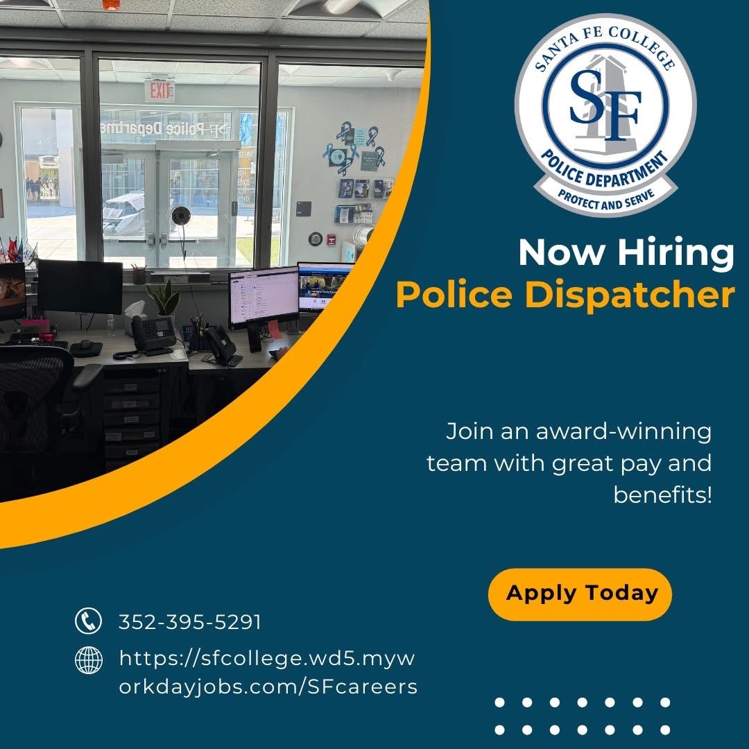 Are you looking to join an award winning police department as a police dispatcher? Look no further than our department as we are now hiring for full-time dispatchers!

Great pay, benefits, and atmosphere!

Apply today!
sfcollege.wd5.myworkdayjobs.com/en-US/SFcareer…