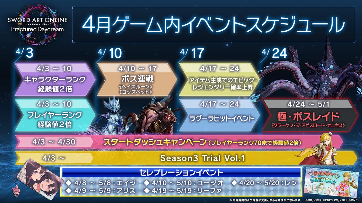 ソードアート・オンライン ゲーム公式情報 on X: 