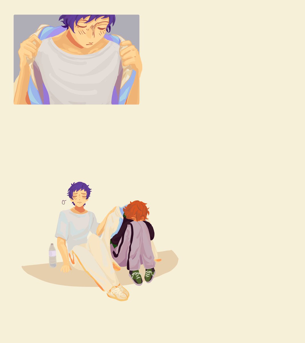 Last day of mdyz week :,o Just barely got this piece done in time,.,. Hope you may enjoy it Twitter!!! ^^
BONUS DAY: Outside Help
#mdyzweek2025 #midoyuzu #みどゆづ