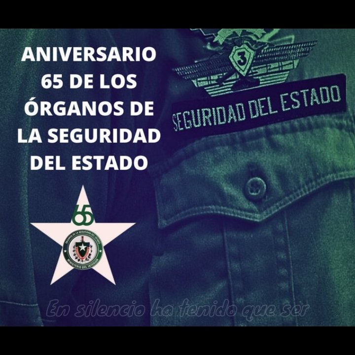A esos #SoldadosDelSilencio, a los protectores de la seguridad nacional, gracias por su dedicación y sacrificio por la Revolución 

Muchas felicidades todos 🇨🇺