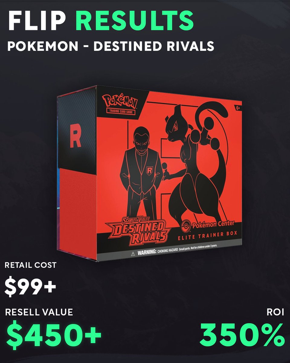 🔥Destined Rivals was a MOVIE for our members. 

✅Early SKUS
✅Drop Warning
📈Thousands Secured