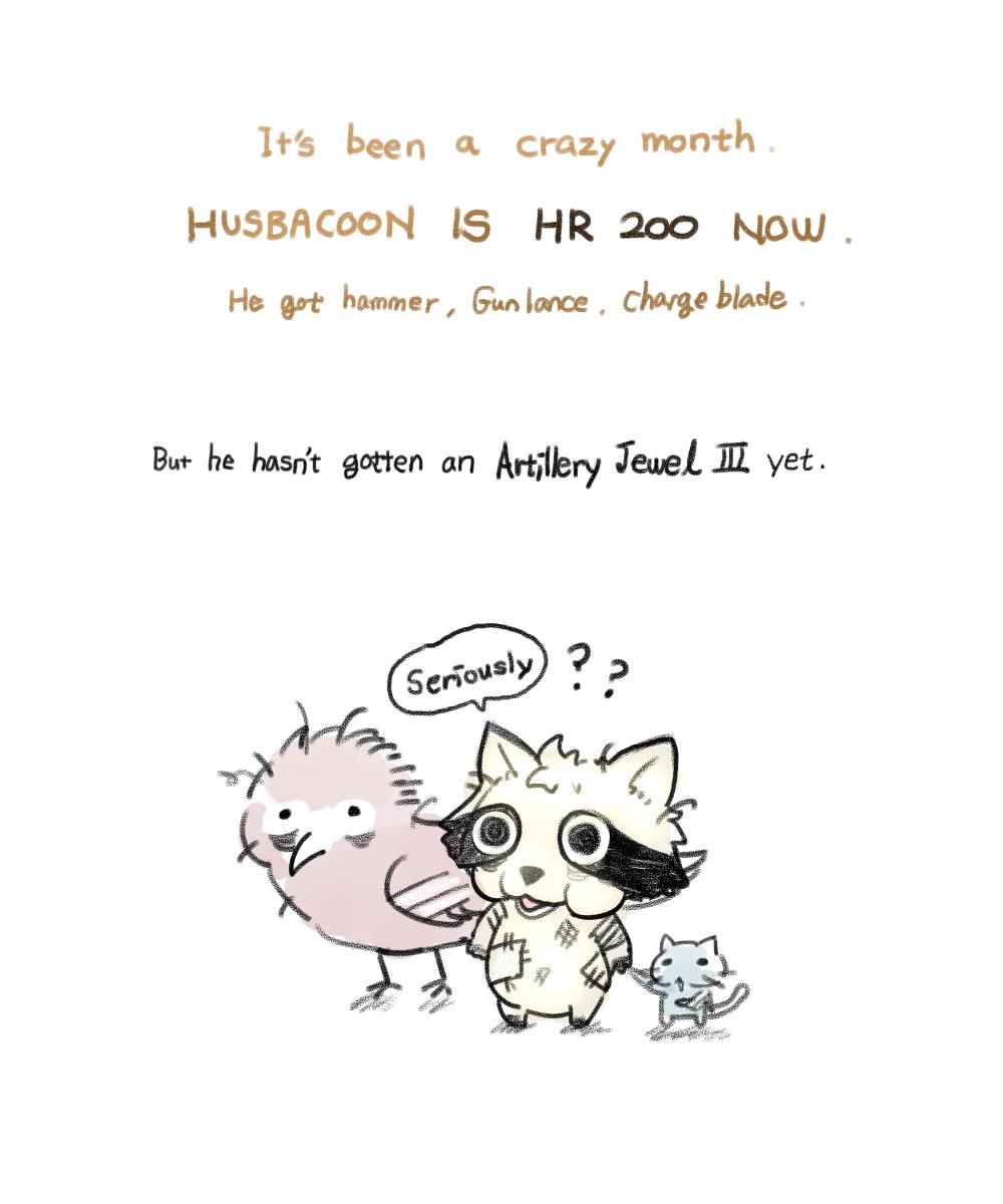 HUSBACOON's tweet photo. He got it as soon as I posted this.
#ハズバクーン #HUSBACOON 
#MHWilds  #モンハンワイルズ
@MH_Wilds https://t.co/h8HIeeiBRb
