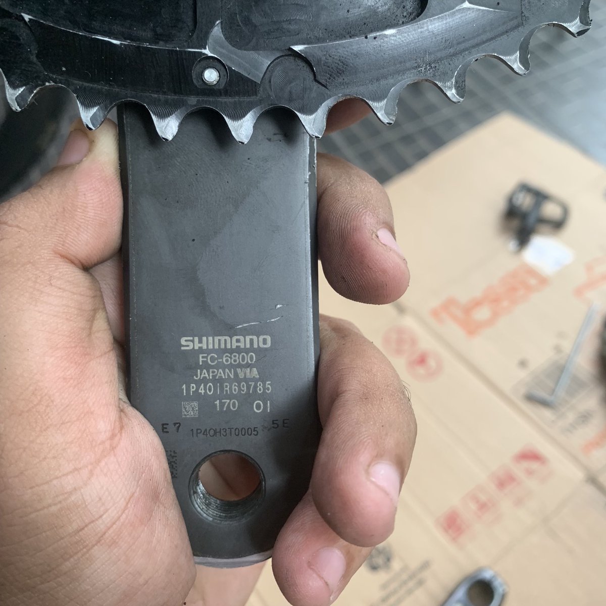 juanendi's tweet photo. Wts Crank shimano ultegra 6800 
Panjang arm 170mm
Chainring rotor qrings 53-38

Kondisi normal, mulus hanya perlu di bersihkan
Harga 2.000.000
Jika deal, nanti dibersihkan se bersih mungkin..
#fnfjb https://t.co/hZddWGX2mj