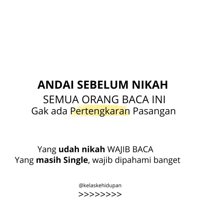 ILMU YG WAJIB KALIAN PUNYA‼️

Baik yg udah nikah/mau nikah/masih jomblo, harus dibaca!