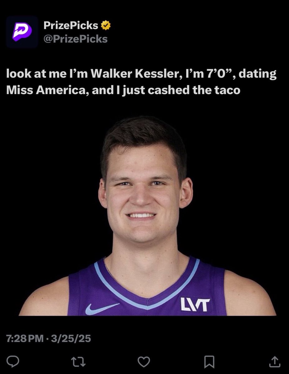 aceprizepix's tweet photo. @PrizePicks what’s going on here? yall posted this than deleted it 1 minute later and somehow Kessler doesn’t get 2 rebounds 2H. https://t.co/VV6f3rZxq2