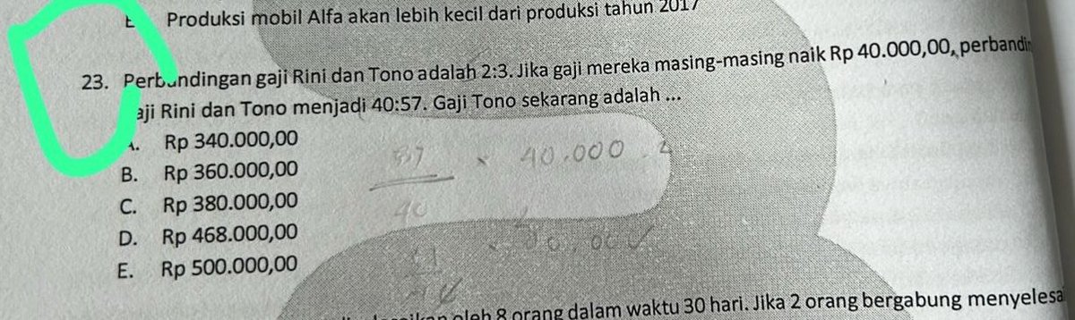 wonbinjerman's tweet image. guys ini caranya dibikin persamaan kh? aku coba kerjain ga nemu jawabannya😔