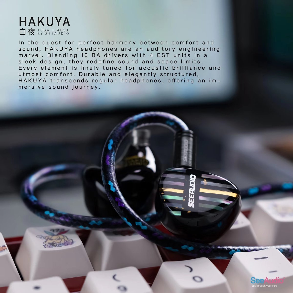 AKHiFi_Audio's tweet photo. 🎉【#AliExpress15周年記念セール】!🎉
✨SeeAudio HAKUYA 究極の14ドライバー構成✨
💎10BA+4ESTハイブリッド設計
🎶2pin/4.4mmバランス接続対応
🔥【AliExpress限定クーポン】
👉コード: ASJP70
🎧「音楽のすべてを解き放つ」
✨オーディオフィル待望のフラグシップモデル
#SeeAudio #HAKUYA #14ドライバー
#アリエクスセール #オーディオマニア
⏰セール終了まであと僅か!
URL:https://t.co/iyNCSJj6lR