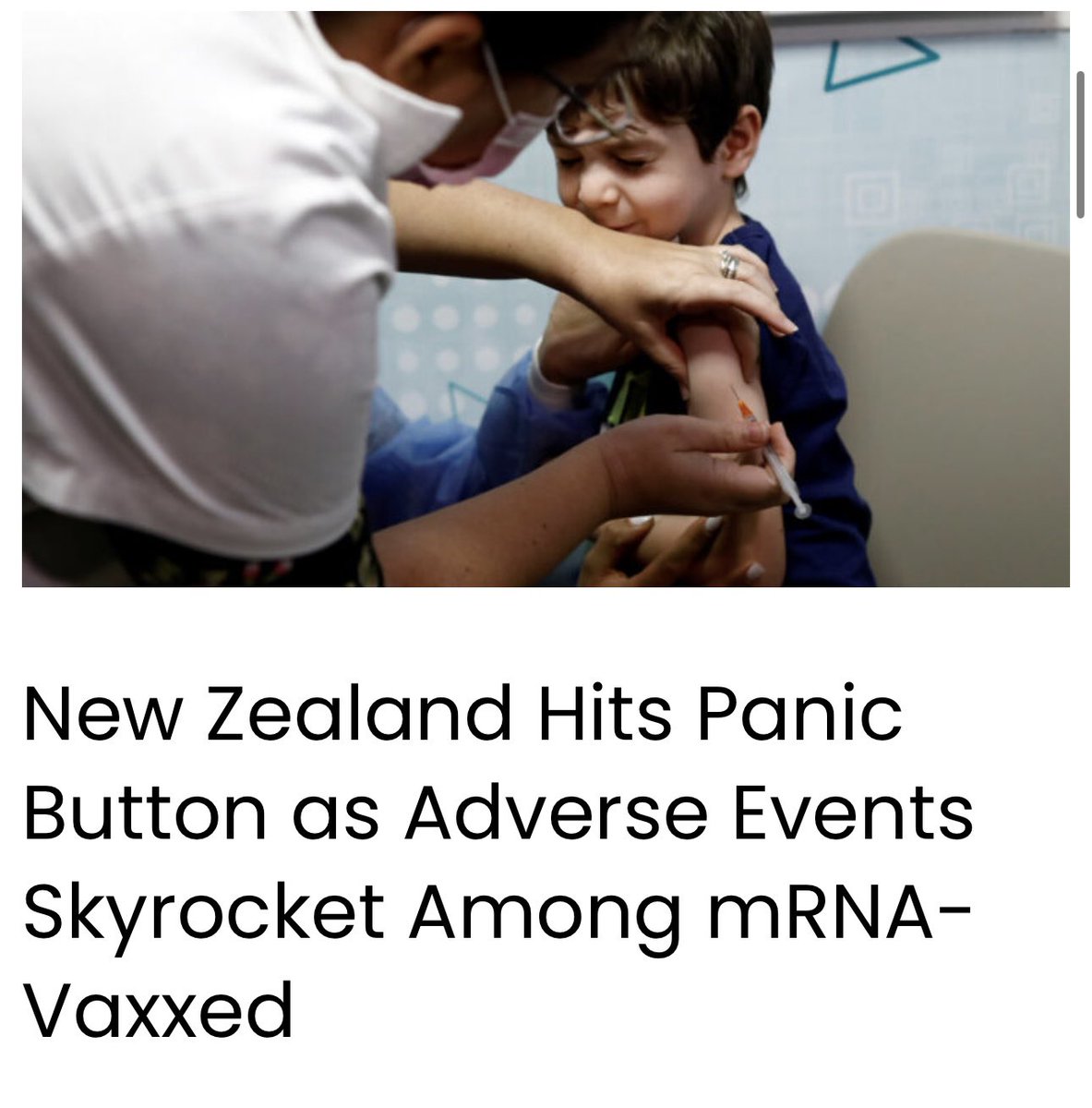 New Zealand is now facing the stomach-churning reality of a public health crisis after the government’s mass vaccination campaign led to the population being almost universally “vaccinated” for Covid.
The nation is one of the most Covid-vaccinated countries in the world after