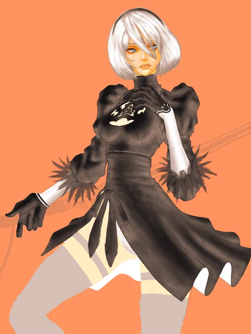 2B wipお昼休みに加筆今んとこ自分史上では最高傑作の予感最後まで頑張ろう 