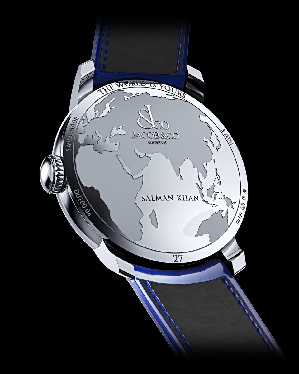 Introducing The World Is Yours Dual Time Zone: <a href="/BeingSalmanKhan/">Salman Khan</a> Edition. 

This collaboration is about creativity, legacy, and an uncompromising vision.

#JacobAndCo #InspiredByTheImpossible #salmankhan