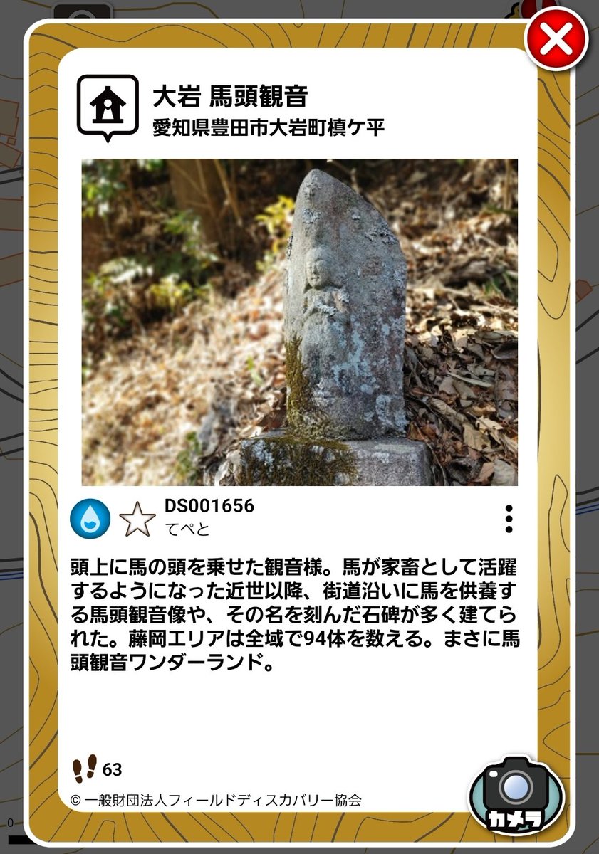 FDG_official01's tweet photo. 「馬頭観音ワンダーランド」というパワーワード!
#FDG #fielddiscovery #フィールドディスカバリー #馬頭観音 #豊田市 #大岩町 https://t.co/GhfvG87S3w