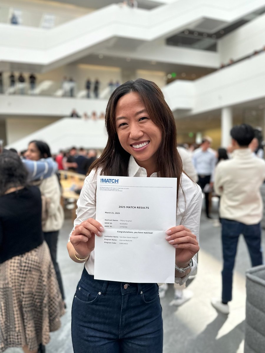 Tiffany Vaughan (@tiffanyvaughan_) on Twitter photo March 21, 2025 – Matched into my dream program.
Endlessly grateful to my incredible mentors, dearest friends, and wonderful parents for your encouragement, sacrifices, and belief in me throughout this journey to becoming a physician. I am overjoyed to be joining <a href="/TradIMYale/">Yale IM Traditional Residency Program</a> ! 💙 March 21, 2025 – Matched into my dream program.
Endlessly grateful to my incredible mentors, dearest friends, and wonderful parents for your encouragement, sacrifices, and belief in me throughout this journey to becoming a physician. I am overjoyed to be joining <a href="/TradIMYale/">Yale IM Traditional Residency Program</a> ! 💙