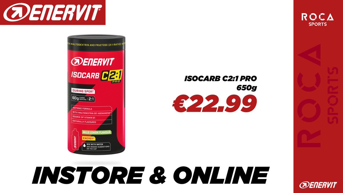 RocaSportsIrl's tweet photo. @EnervitSport Nutrition in Ireland from @RocaSportsIrl https://t.co/x2ZkKpntOF
