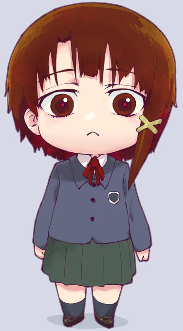 lain描きました。もうすぐねんどろいど玲音でますね 