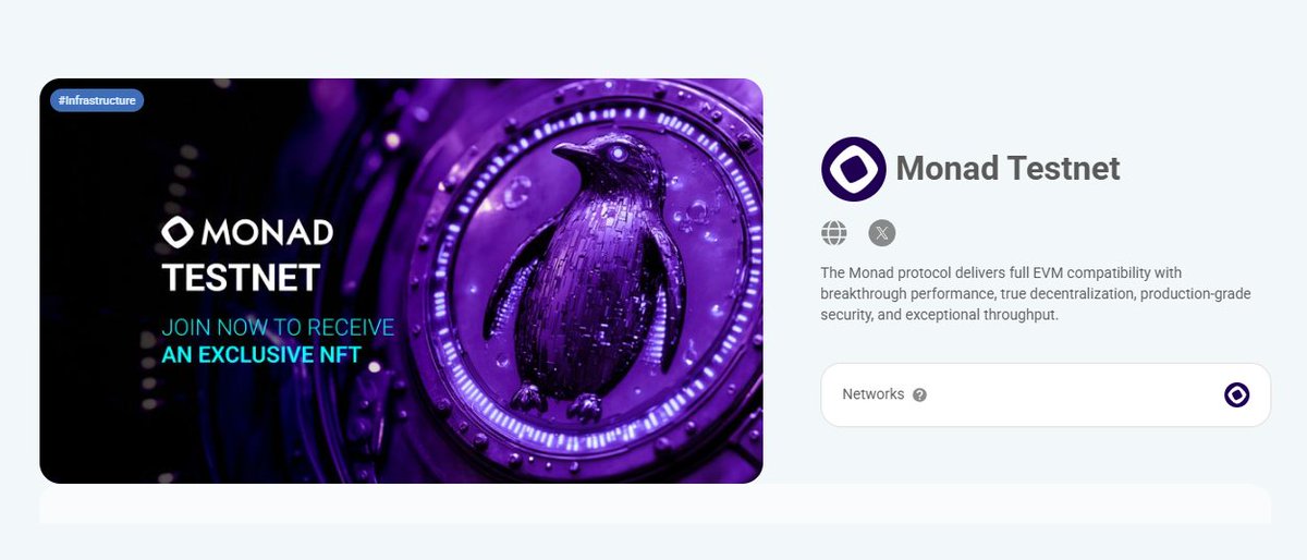 Crypto_Pranjal's tweet photo. Mint Impossible Finance NFT on Monad Testnet! 🚨

The Monad testnet is now live on Impossible Finance! To celebrate, a limited edition NFT is up for grabs.

✅ Mint here: https://t.co/zffSEqJkNB

- Supply: 10K
- Price: 0.1 WMON

Nothing too special, but it’s a unique contract interaction from a fairly decent project—worth checking out!