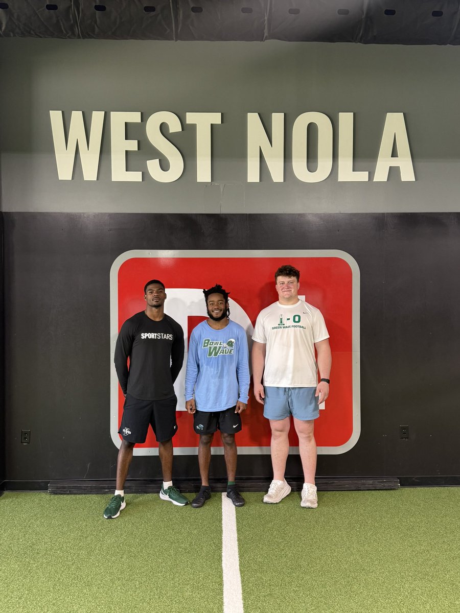 My boys killed it today at Tulane Pro Day!! 

🔥 OFFICAL 40 TIMES:
DB Johnathan Edwards 4.39
WR Yulkeith Brown 4.46
OL Josh Remetich 5.39

The grind was real but it paid off as always!