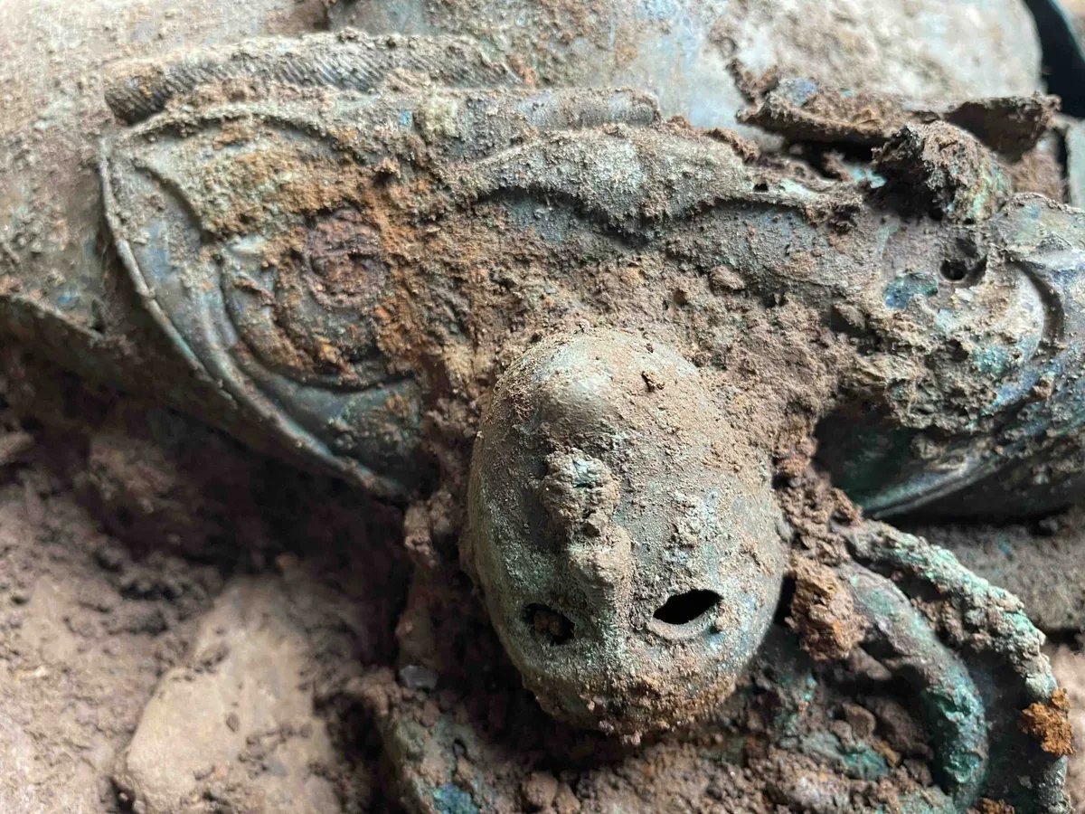 DeArcheoloog's tweet photo. Britse #archeologen blijken in 2022 een grote metaalschat uit de #ijzertijd te hebben blootgelegd bij #Melsonby in Yorkshire in het #VK. Een metaaldetectorzoeker ontdekte de #schat eind 2021. /1
https://t.co/j8wl7jDnN1 https://t.co/GHvY6pbkaw