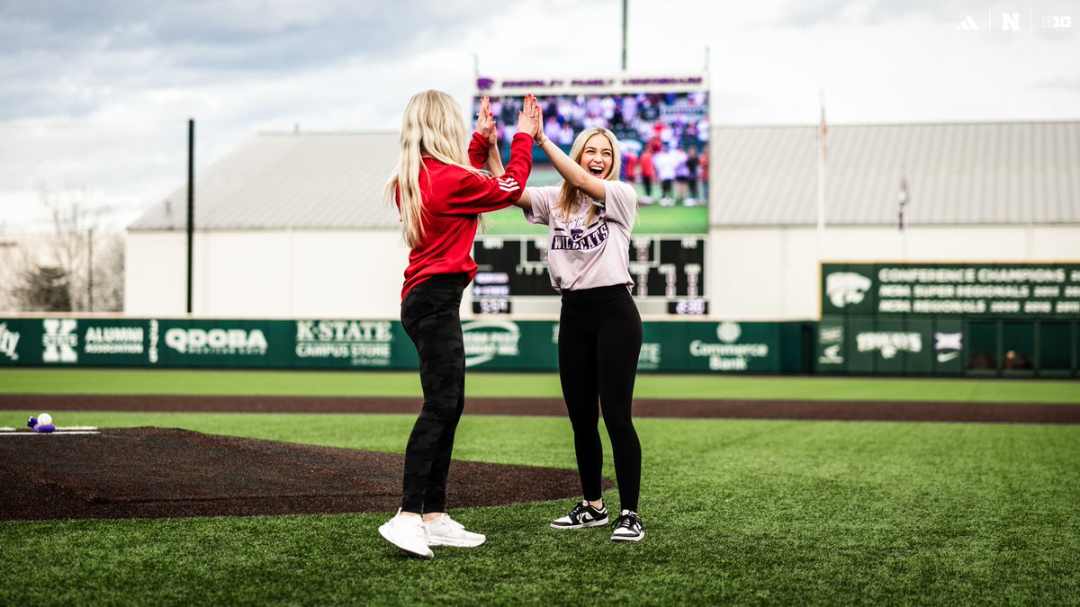 Nebraska Baseball (@huskerbaseball) on Twitter photo Forever in our hearts. ❤️💜
Incredible gesture from <a href="/kstatesports/">K-State Athletics</a> having the Sharpe family out to throw tonight’s first pitch. Forever in our hearts. ❤️💜
Incredible gesture from <a href="/kstatesports/">K-State Athletics</a> having the Sharpe family out to throw tonight’s first pitch.