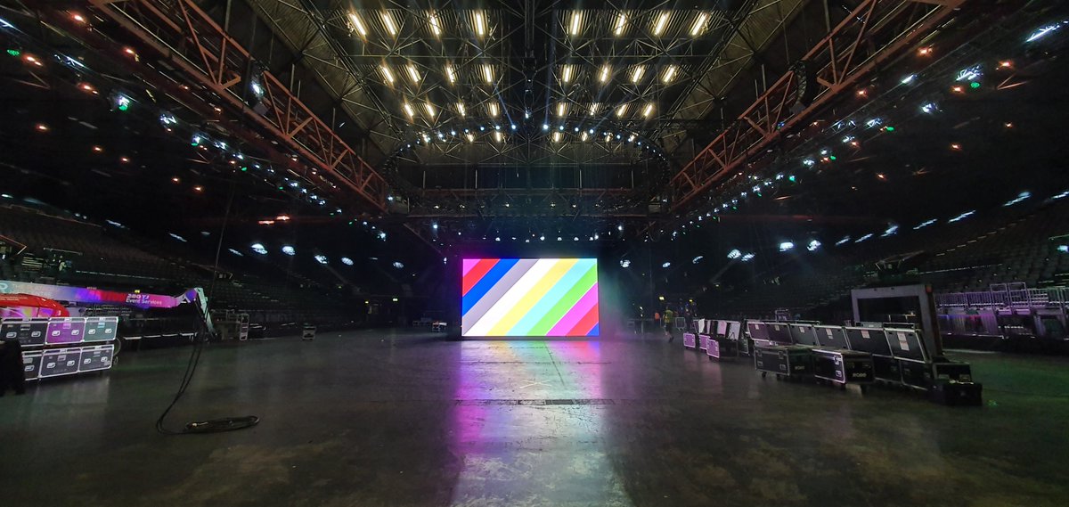 Building a video wall square for the Rocket league gaming #Event in #Birmingham #Events #EventsIndustry