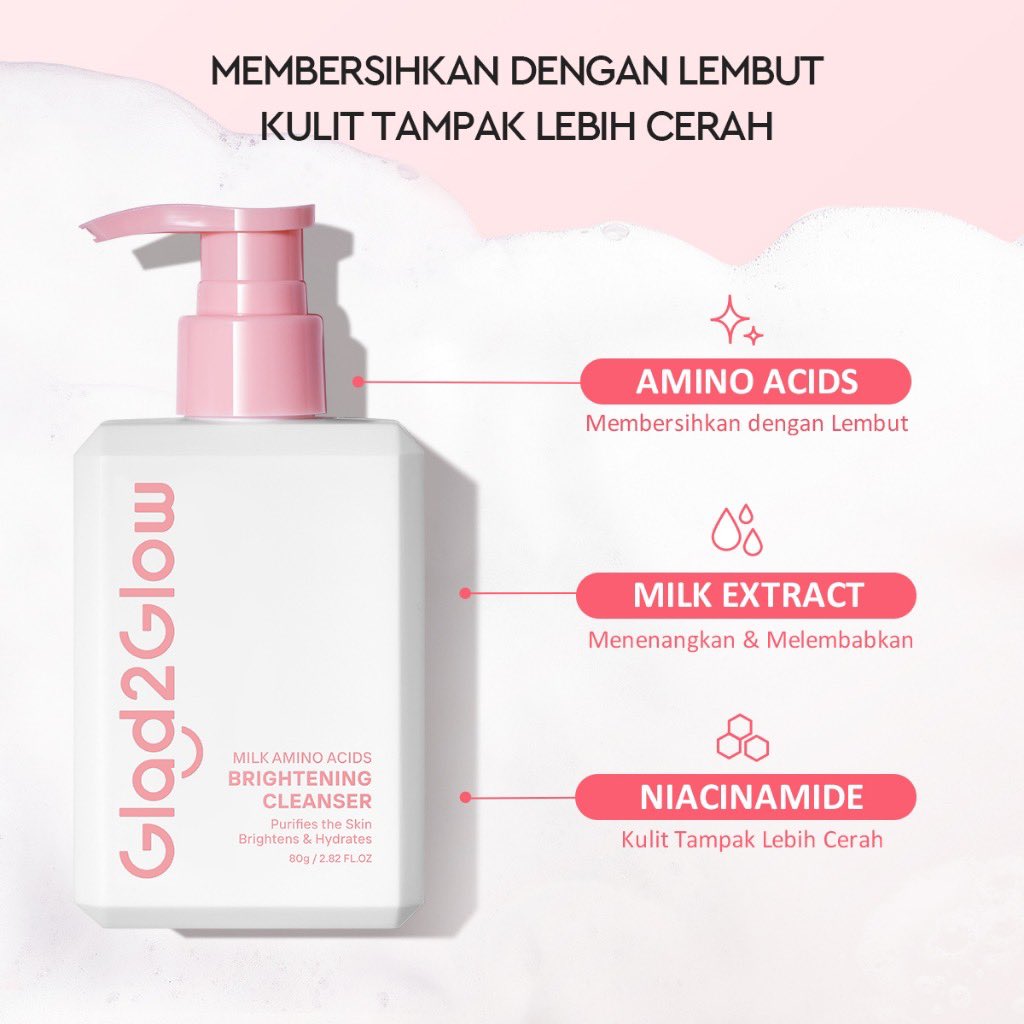 kaptenpreset's tweet photo. Glad2Glow Milk Amino Acid Gentle Cleanser facial wash 

https://t.co/xa494z4VA3 https://t.co/zRFJSdPnsS