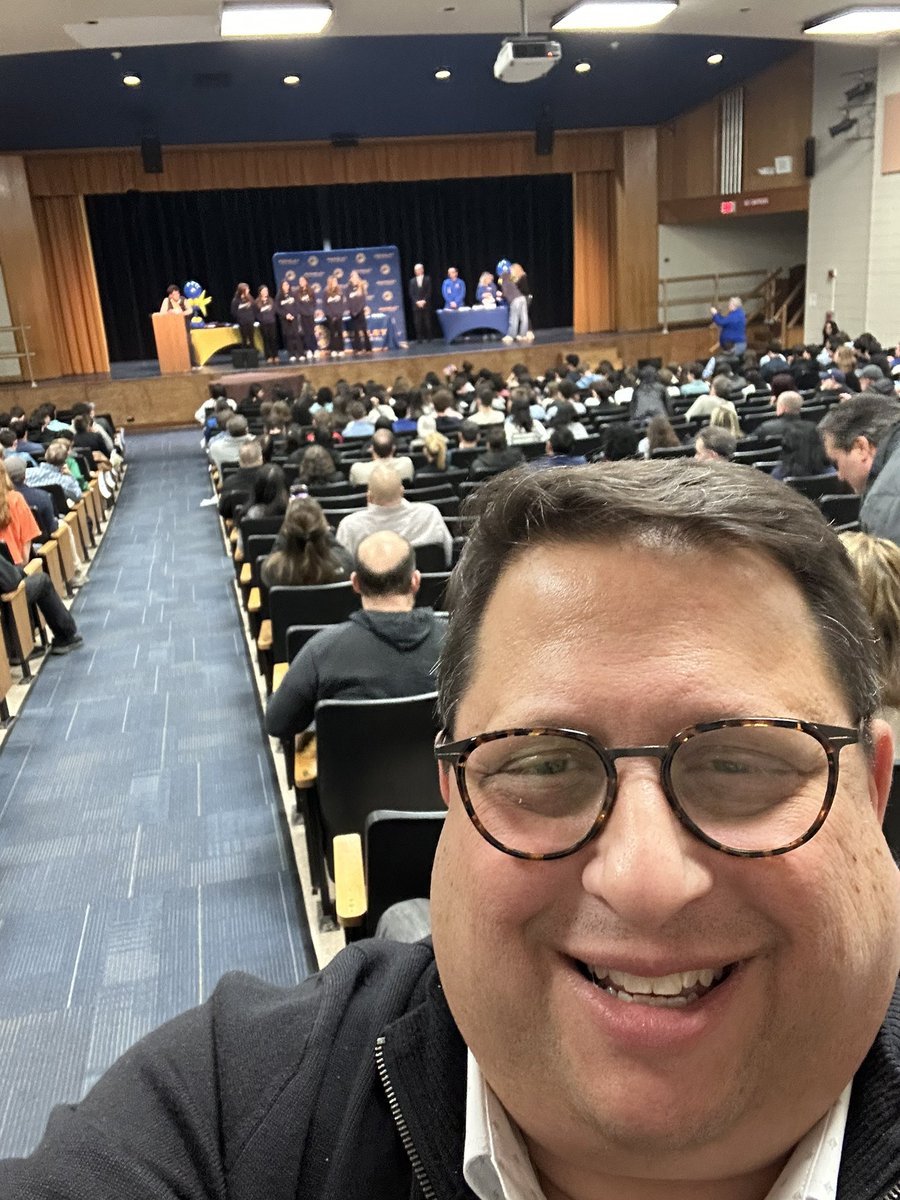 At the Sports Awards Ceremony tonight.  The whole room just stood up for the State Champion Girls Basketball Team!  Congrats to ALL of our athletes and coaches!!